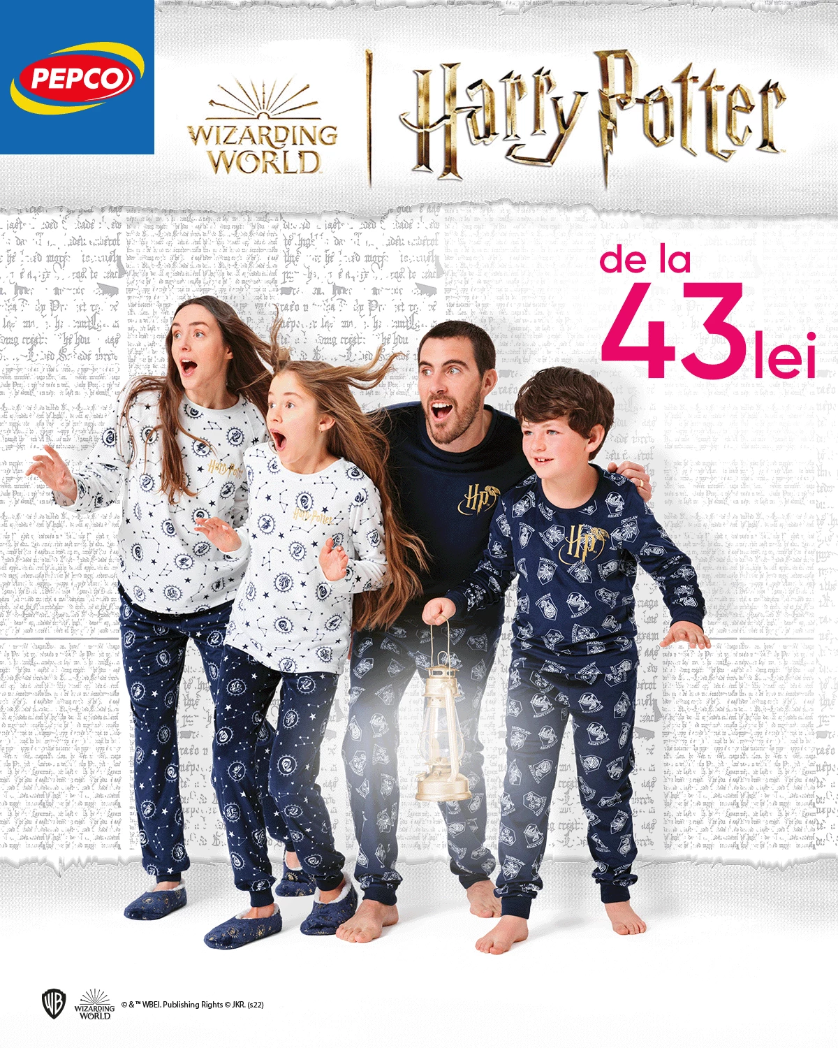 Descoperă pijamalele din noua colecție Harry Potter de la PEPCO